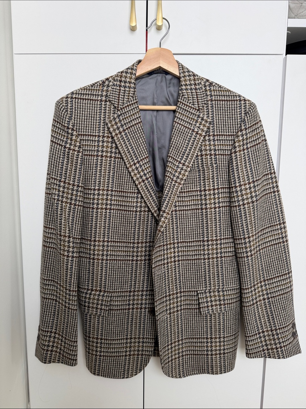 Brooks Brothers Brown & Gray Glen Plaid Sport Coat